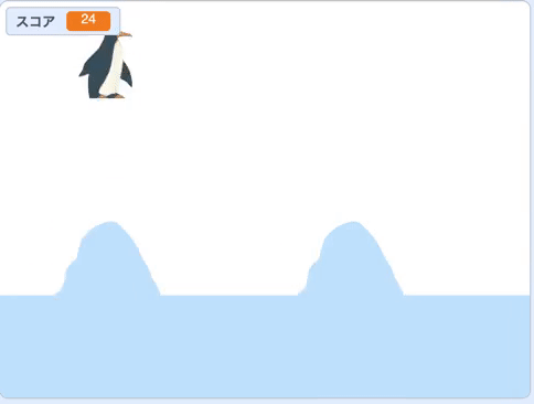 氷山に当たったらゲームオーバーをだそう