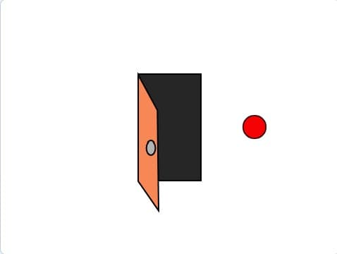 ボタンがおされたらドアを開くようにしよう