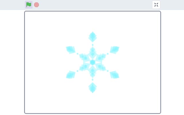 雪のけっしょうのかたちをつくる